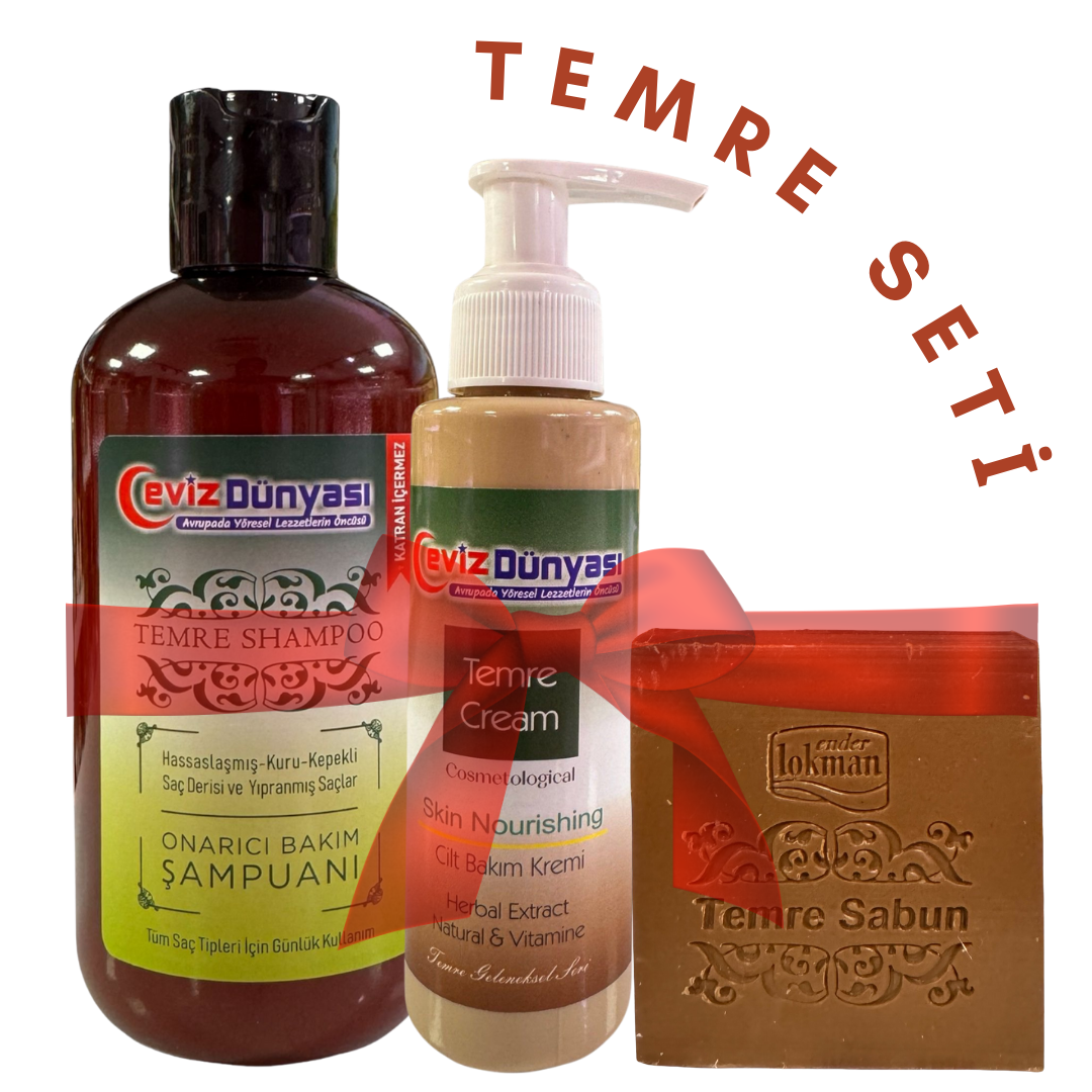 3-teiliges Temre-Set | Seife + Shampoo + Creme